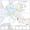 Concentrazione di PM10 per il 2021 rispetto al valore limite giornaliero.