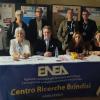 Staff ENEA allo stand allestito a Lecce (Monastero degli Olivetani) per la Notte Europea dei Ricercatori 2022.
