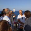 Salvatore Piacentino illustra alcuni degli strumenti dell'Osservatorio Atmosferico