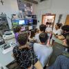 Silvia Becagli dell'Università di Firenze nell'Osservatorio Atmosferico 