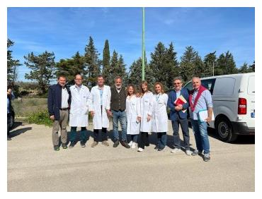 Immagine scattata al CR Brindisi durante la registrazione della puntata RaiUno Linea Verde Life