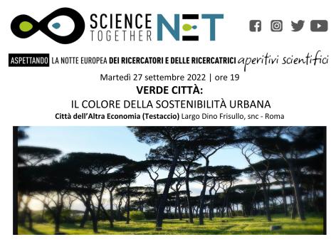 locandina aperiscienza sul verde urbano