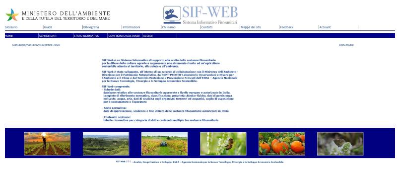Piattaforma Prodotti Fitosanitari Ministero Ambiente 