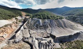 Panorama del campo sperimentale ad Ingurtosu 