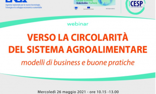Evento 26 maggio  sottogruppo “AGRIFOOD” della piattaforma ICESP