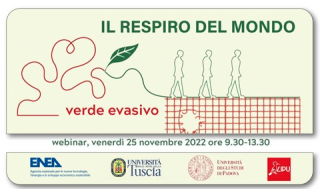 Locandina webinar Il respiro del mondo: verde evasivo