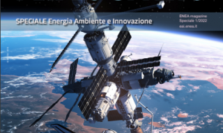 Copertina dello speciale ENEA per lo Spazio della rivista Energia, Ambiante e Innovazione