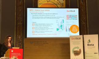 La dott.ssa Luciana Di Gregorio di ENEA relaziona sul Workpackage 2 del progetto Delisoil