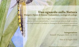 Locandina della mostra "Uno sguardo sulla natura"
