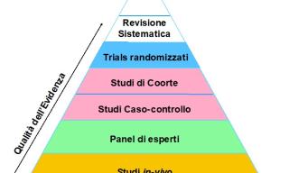 piramide delle evidenze sull'importanza delle review sistematiche
