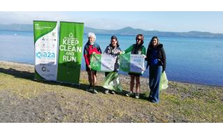 foto istituzionale alla partenza della settima tappa di keep clean and run - anguillara sabazia